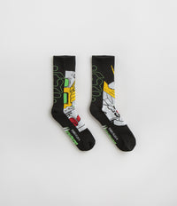 HUF Gundam Wing Crew Socks in Black