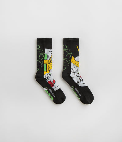 HUF Gundam Wing Crew Socks in Black