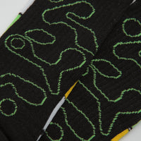 HUF Gundam Wing Crew Socks in Black thumbnail
