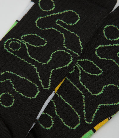 HUF Gundam Wing Crew Socks in Black