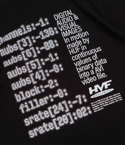 HUF H Cam T-Shirt - Black