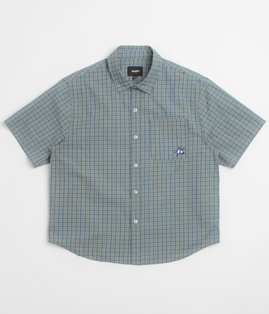 HUF H Star Plaid Short Sleeve Shirt - Marine