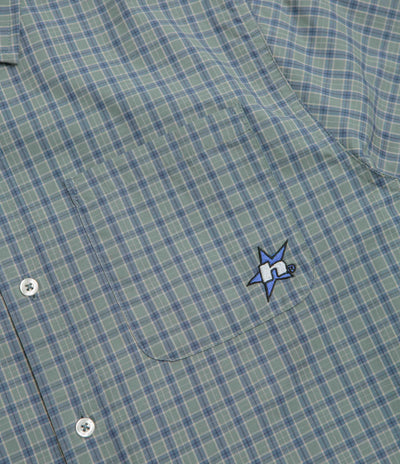 HUF H Star Plaid Short Sleeve Shirt in Marine