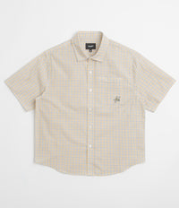 HUF H Star Plaid Short Sleeve Shirt in Putty