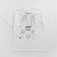 HUF Heavy Arms Schematics T-Shirt in White thumbnail
