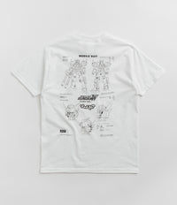 HUF Heavy Arms Schematics T-Shirt in White