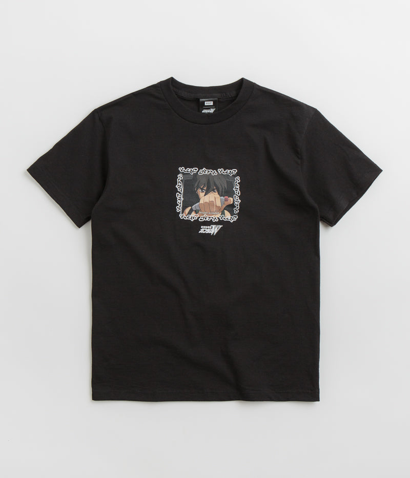 zebra DJ print long-sleeved T-shirt - Black