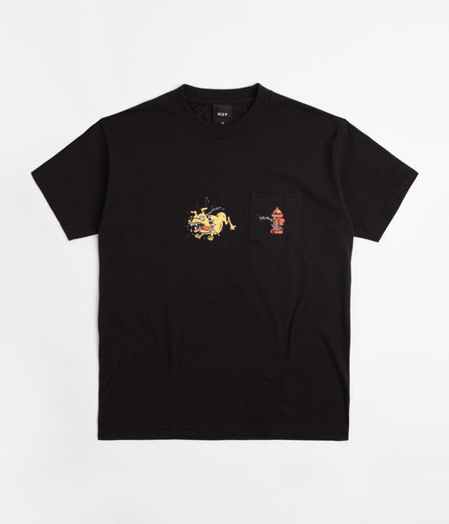 HUF Junkyard Dog Pocket T-Shirt - Black
