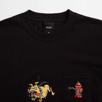 HUF Junkyard Dog Pocket T-Shirt - Black thumbnail