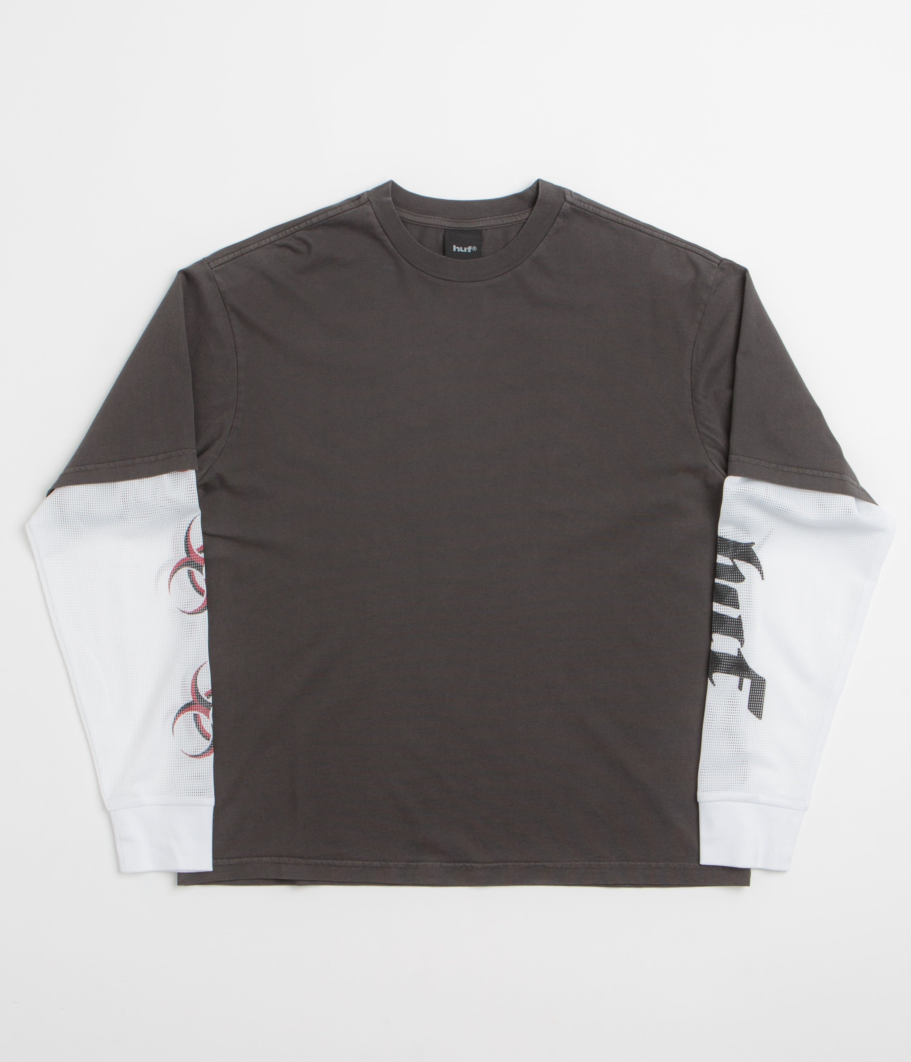 HUF Leon Double Layer Long Sleeve T-Shirt - Vintage Black
