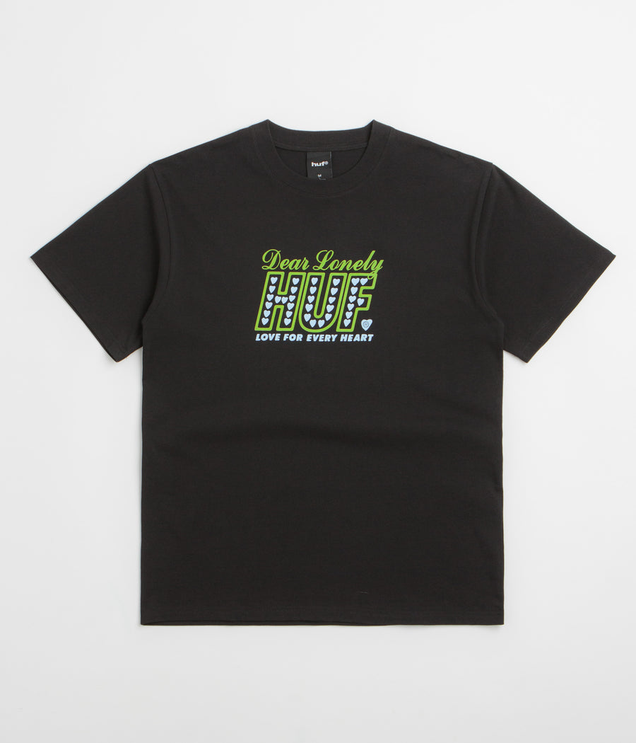 HUF Lonely Hearts T-Shirt - Black