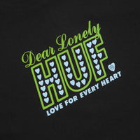 HUF Lonely Hearts T-Shirt - Black thumbnail