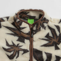 HUF Lowell Jacquard Sherpa Zip Fleece - Natural thumbnail