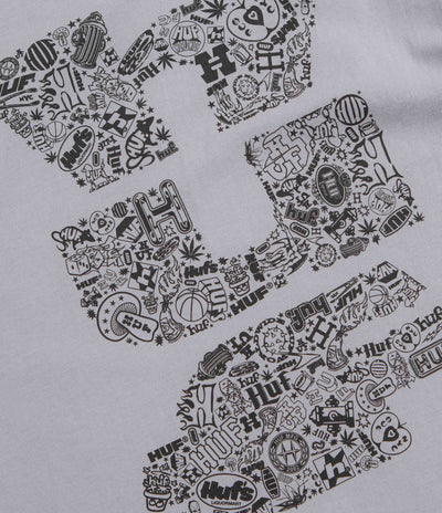 HUF Metablast T-Shirt in Dust Purple