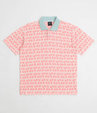 HUF Microdose Knit Polo Shirt in Red