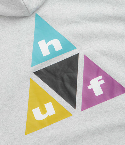 HUF Prism Triple Triangle Hoodie - Heather Grey