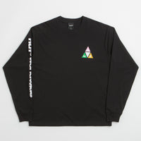 HUF Prism Triple Triangle Long Sleeve T-Shirt - Black / White thumbnail