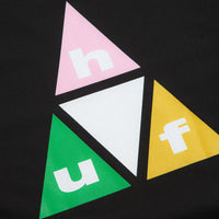 HUF Prism Triple Triangle Long Sleeve T-Shirt - Black / White thumbnail