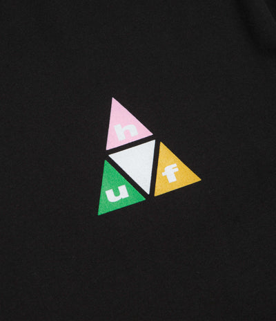 HUF Prism Triple Triangle Long Sleeve T-Shirt - Black / White