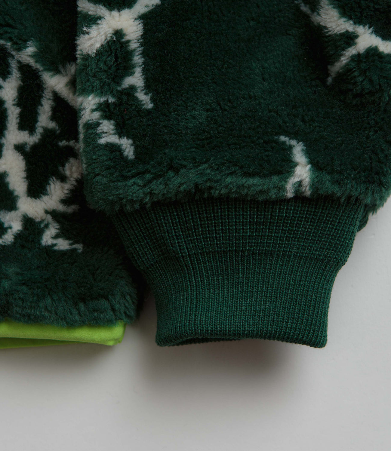 HUF Quake Sherpa 1/4 Zip Fleece - Forest Green | Flatspot
