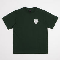 HUF Regional T-Shirt in Forest Green and White thumbnail
