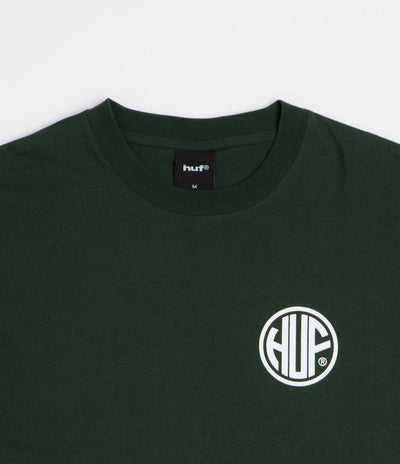 HUF Regional T-Shirt in Forest Green and White