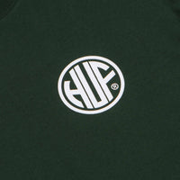 HUF Regional T-Shirt in Forest Green and White thumbnail