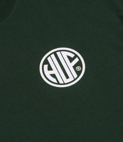 HUF Regional T-Shirt in Forest Green and White