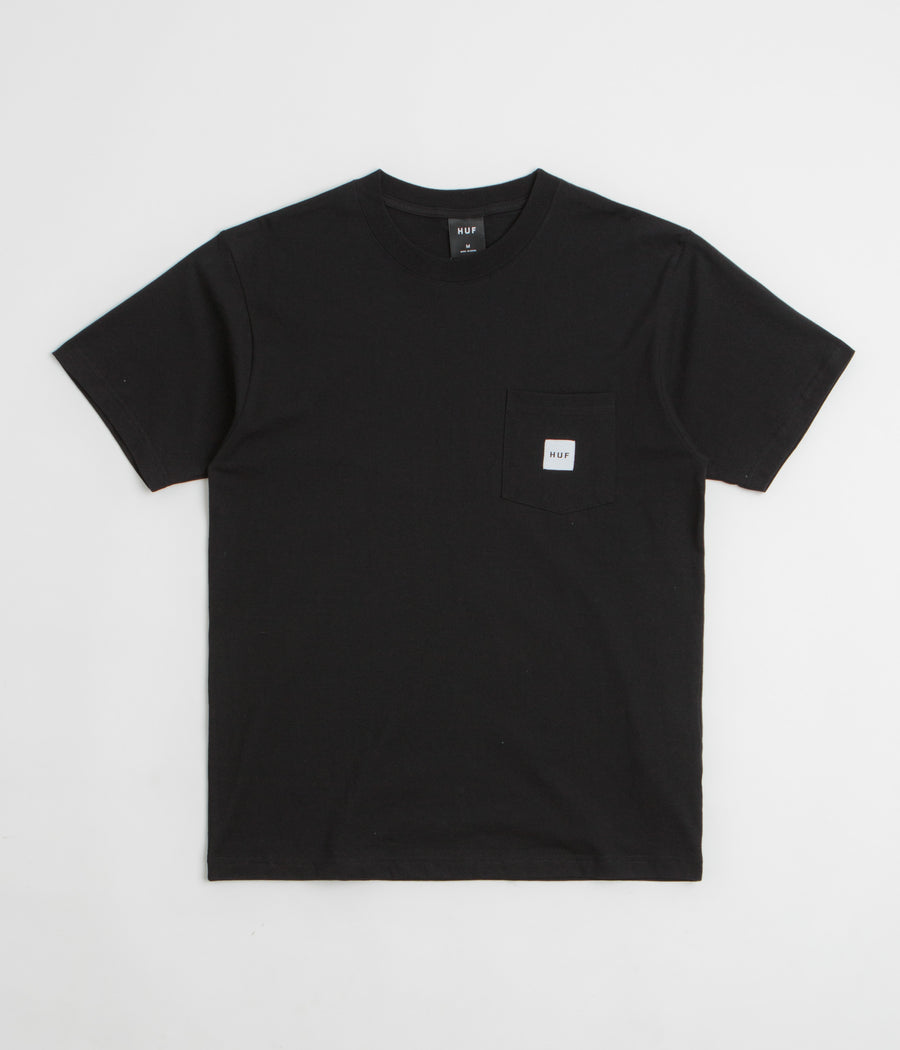 HUF Set Box Logo Pocket T-Shirt in Black