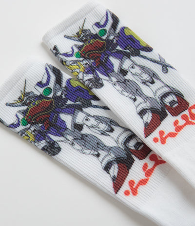 HUF Shenlong Gundam Crew Socks - White