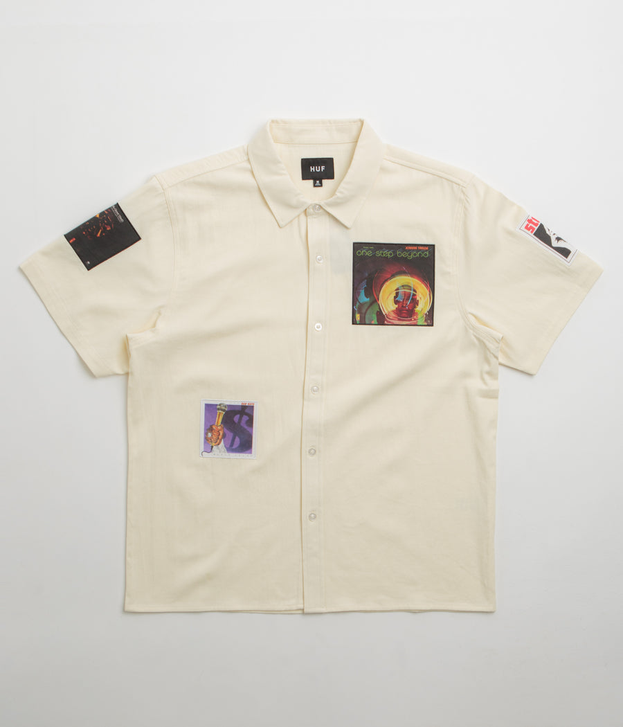 HUF Stax Patches Shirt in Natural