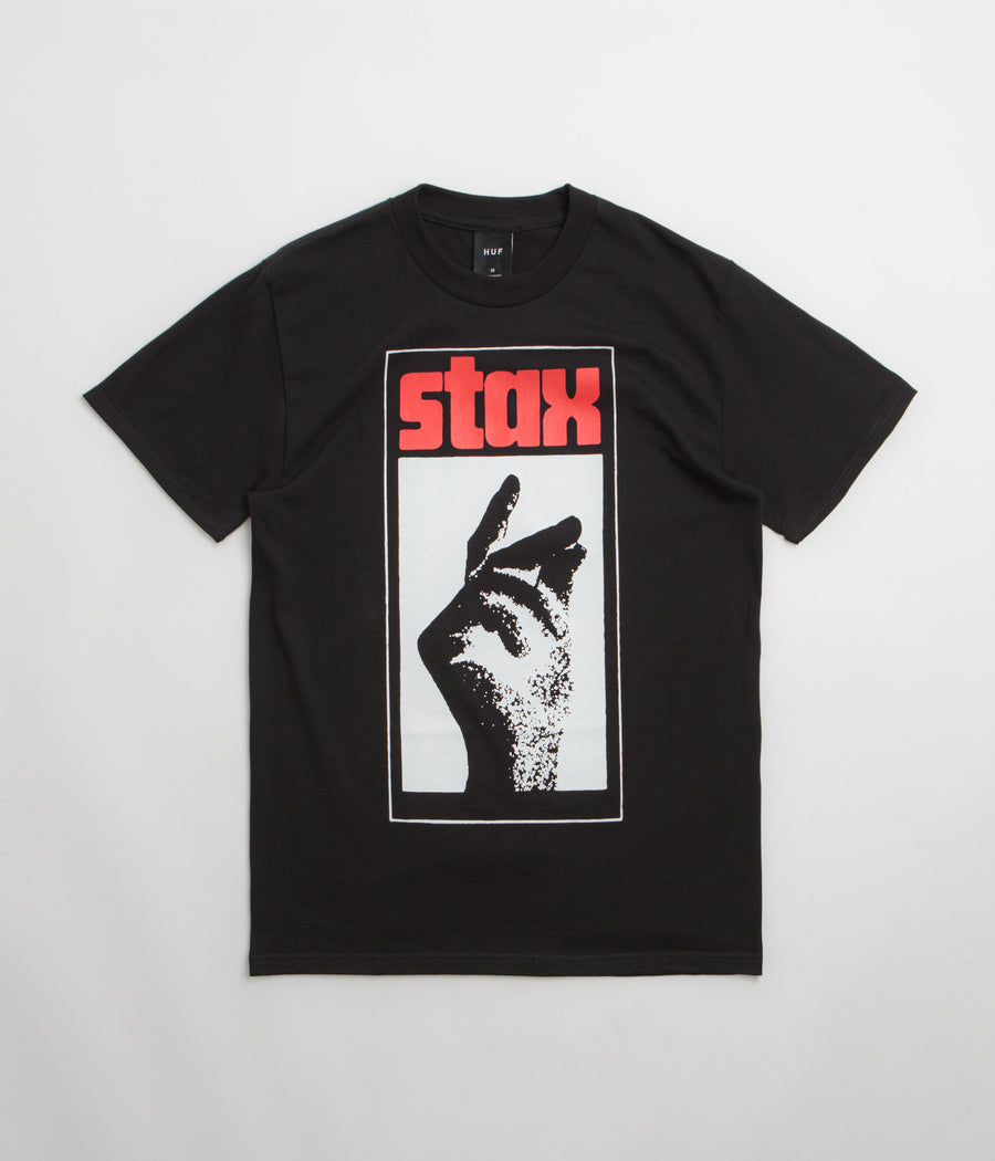 HUF Stax Snap T-Shirt in Black