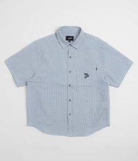 HUF Stuck On You Plaid Short Sleeve Shirt in Ice Blue