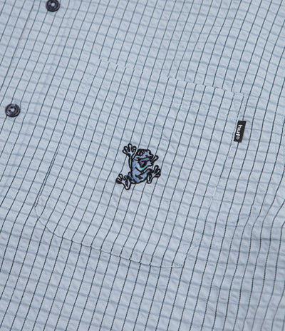HUF Stuck On You Plaid Short Sleeve Shirt - Ice Blue