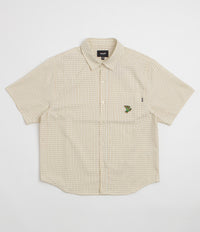 HUF Stuck On You Plaid Short Sleeve Shirt in Natural