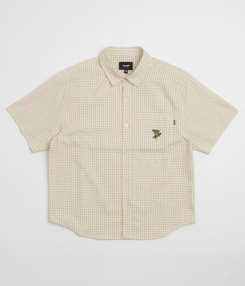 HUF Stuck On You Plaid Short Sleeve Shirt - Natural