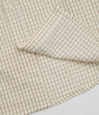 HUF Stuck On You Plaid Short Sleeve Shirt in Natural