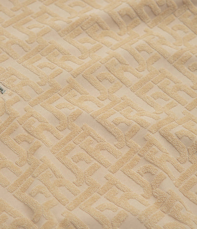 HUF Tether Jacquard 1/4 Zip Polo Shirt in Twill