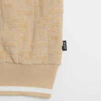 HUF Tether Jacquard 1/4 Zip Polo Shirt in Twill thumbnail