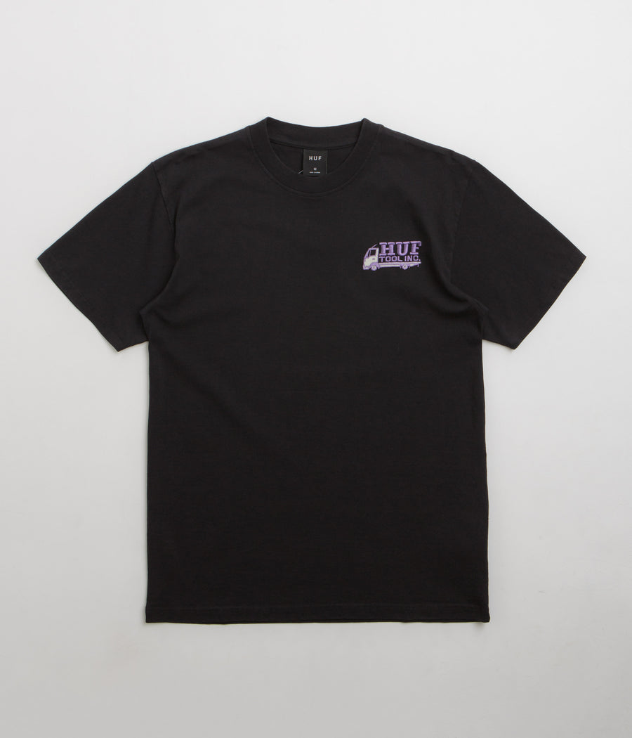 HUF Tool Inc Washed T-Shirt in Washed Black