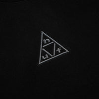 HUF Triple Triangle Embroidered Crewneck Sweatshirt - Black / Grey thumbnail