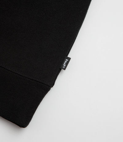 HUF Triple Triangle Embroidered Crewneck Sweatshirt - Black / Grey