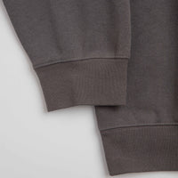 HUF Triple Triangle Embroidered Crewneck Sweatshirt - Dark Earth / Brown thumbnail