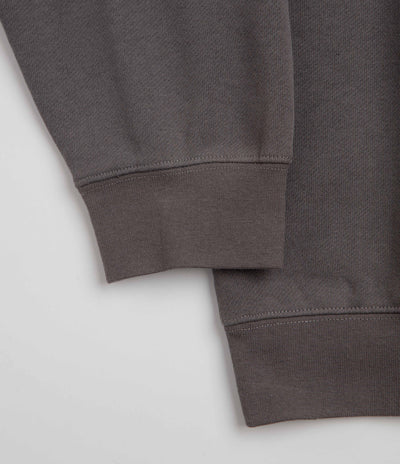 HUF Triple Triangle Embroidered Crewneck Sweatshirt - Dark Earth / Brown