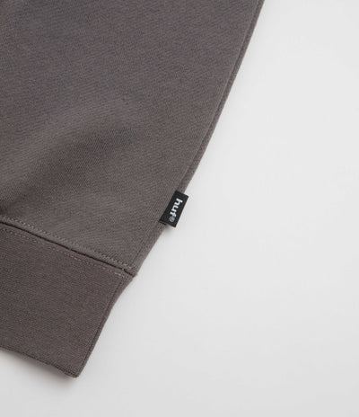 HUF Triple Triangle Embroidered Crewneck Sweatshirt - Dark Earth / Brown