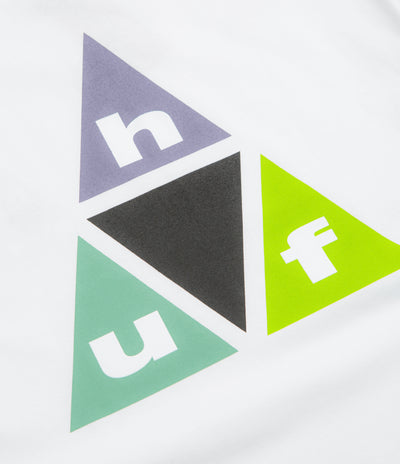HUF Triple Triangle T-Shirt - Lilac Chalk / White