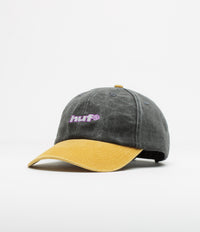 HUF Two Tone 89 Washed Cap in Black