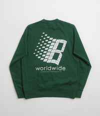 HUF x Bronze 56K Crewneck Sweatshirt in Forest Green