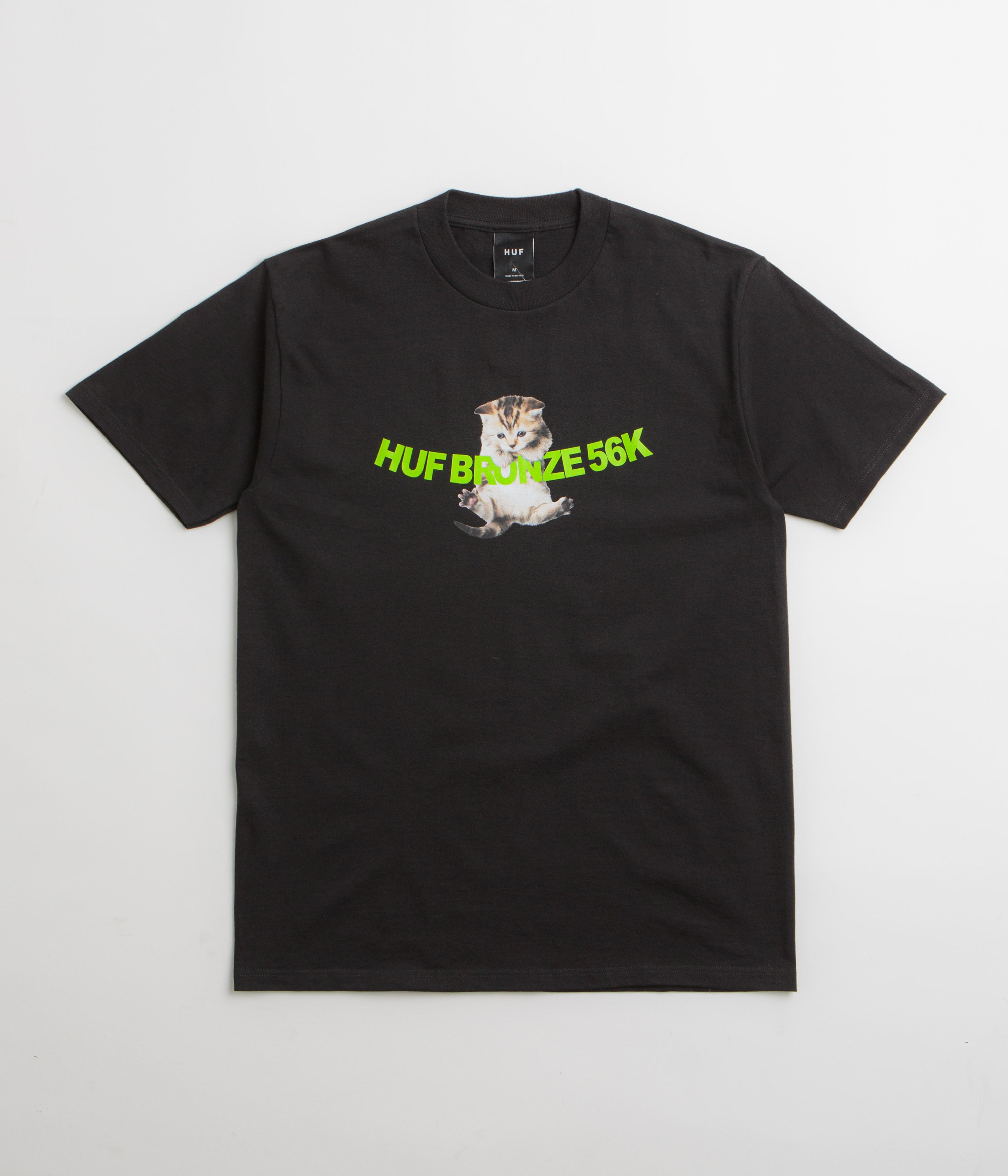 HUF x Bronze 56K Hang In There T-Shirt - Black | Flatspot