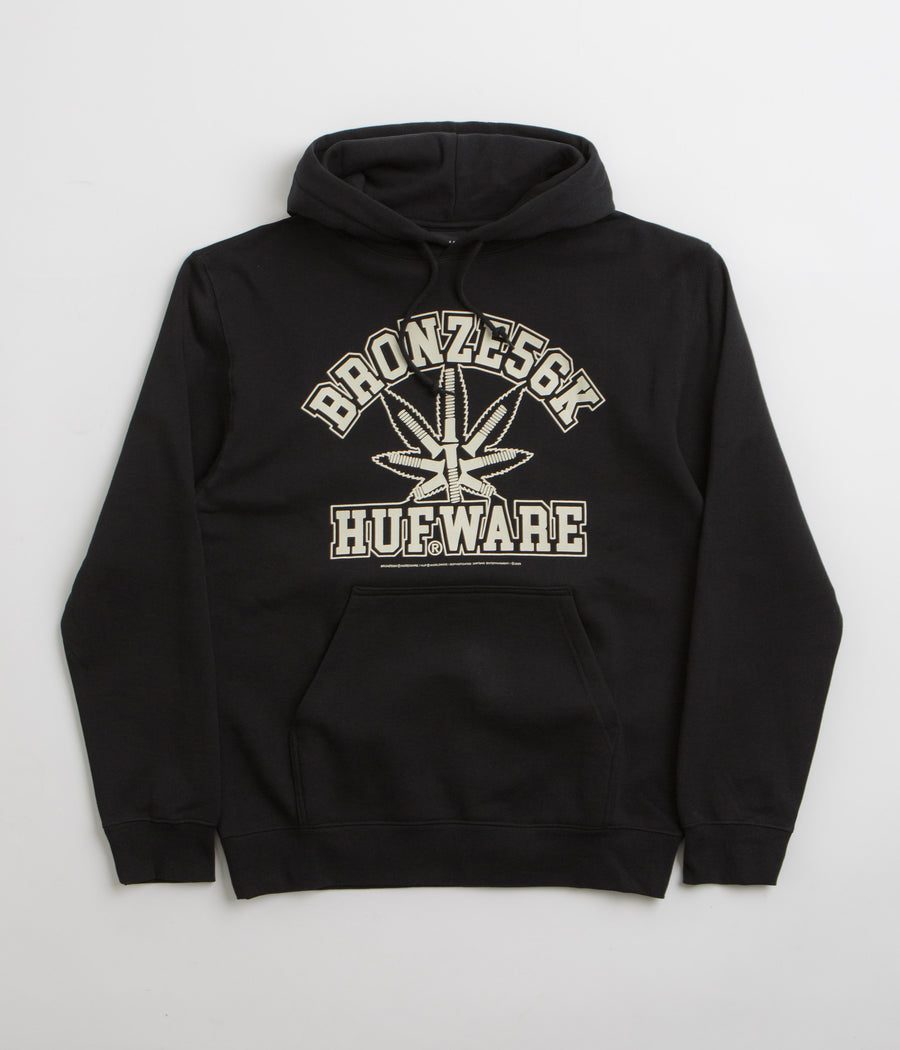HUF x Bronze 56K Plantware Hoodie in Black